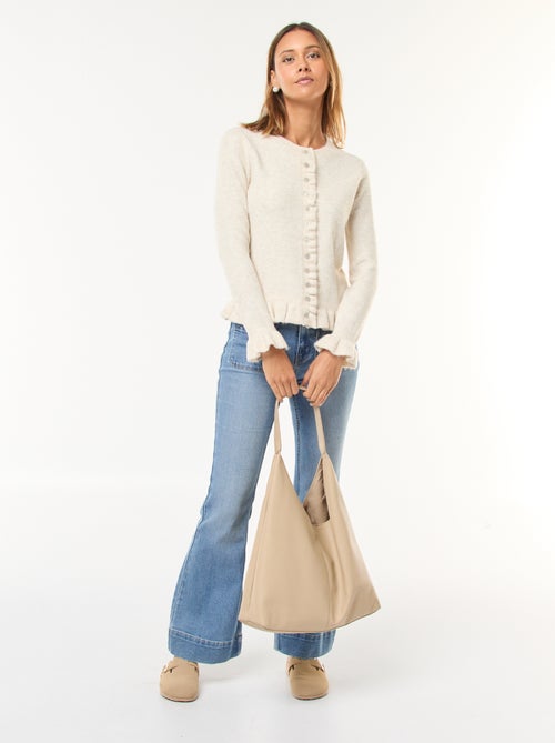 Gespikkeld vest met golvende details - Kiabi