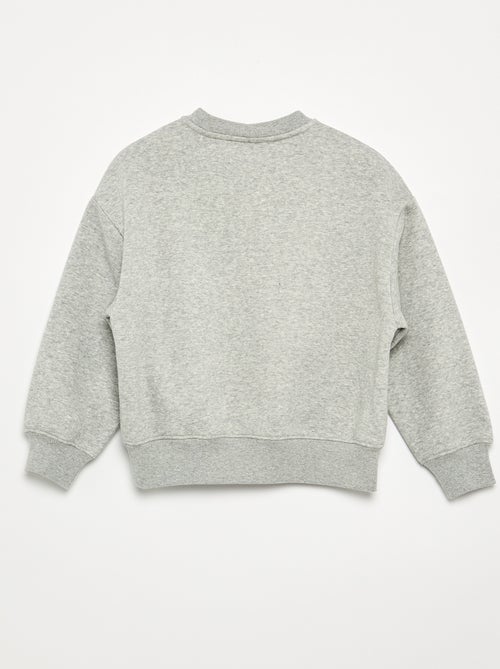 Gespikkelde sweater met parelmotieven - Kiabi