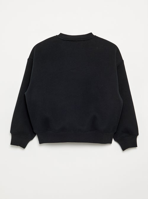 Gespikkelde sweater met parelmotieven - Kiabi