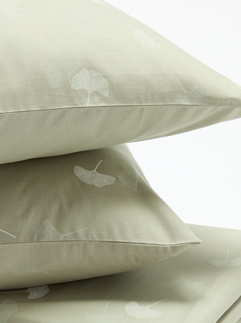 Gestippelde 2-persoons beddengoedset (240 x 220 cm) - Kiabi Home Biege - Kiabi
