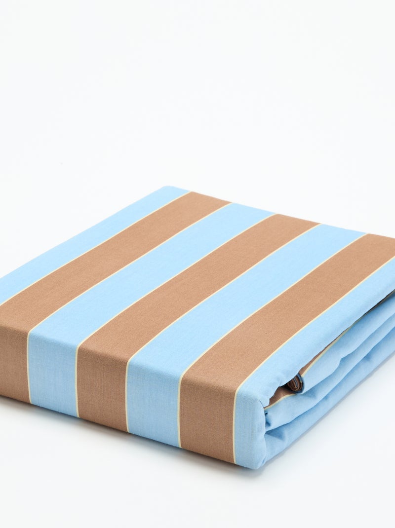 Gestippelde 2-persoons beddengoedset (240 x 220 cm) - Kiabi Home Blauw - Kiabi