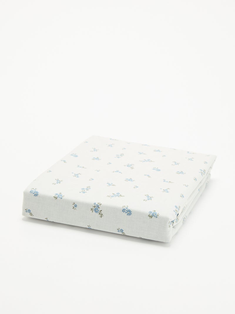 Gestippelde 2-persoons beddengoedset (240 x 220 cm) - Kiabi Home Blauw - Kiabi