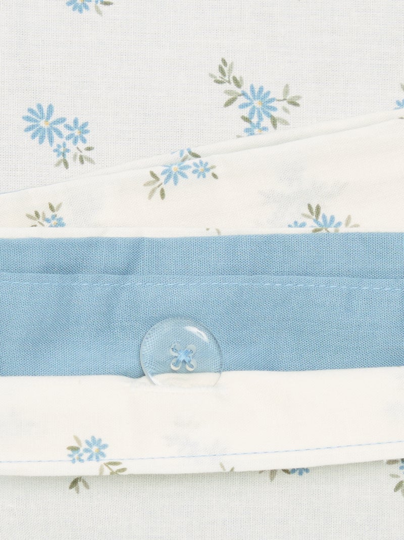 Gestippelde 2-persoons beddengoedset (240 x 220 cm) - Kiabi Home Blauw - Kiabi