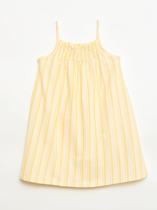Gestreept jurkje met bandjes - Kiabi