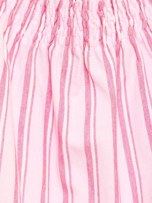 Gestreept jurkje met bandjes - Kiabi