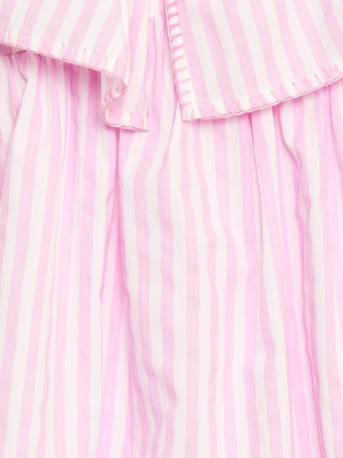 Gestreept katoenen jurk - Kiabi