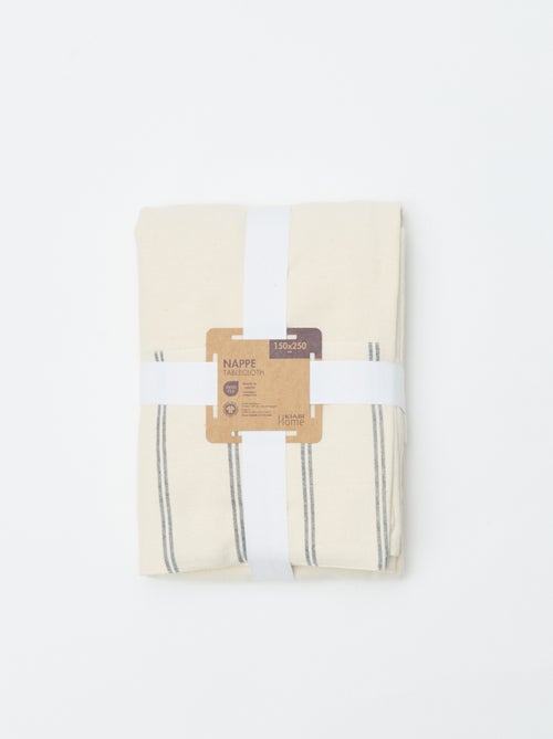 Gestreept katoenen tafelkleed (150x250 cm) - Kiabi Home - Kiabi