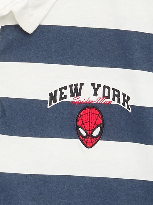 Gestreept 'Marvel' 'Spider-Man' poloshirt met korte mouwen - Kiabi