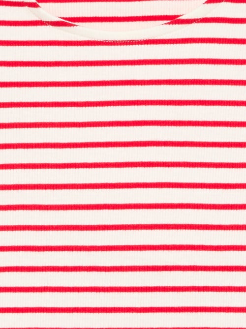 Gestreept mouwloos T-shirt - Kiabi
