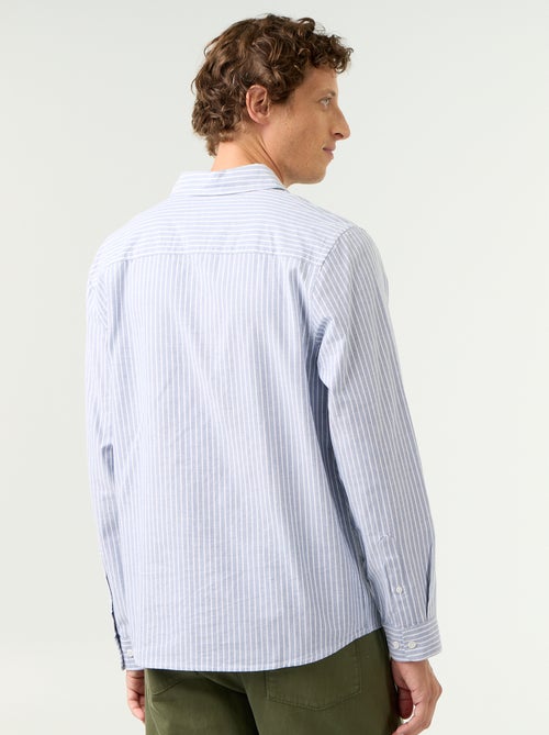 Gestreept overhemd met button-down kraag - Kiabi