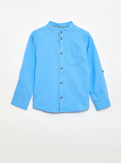 Gestreept overhemd van linnenmix - Kiabi