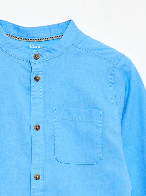 Gestreept overhemd van linnenmix - Kiabi