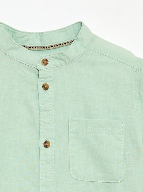 Gestreept overhemd van linnenmix - Kiabi