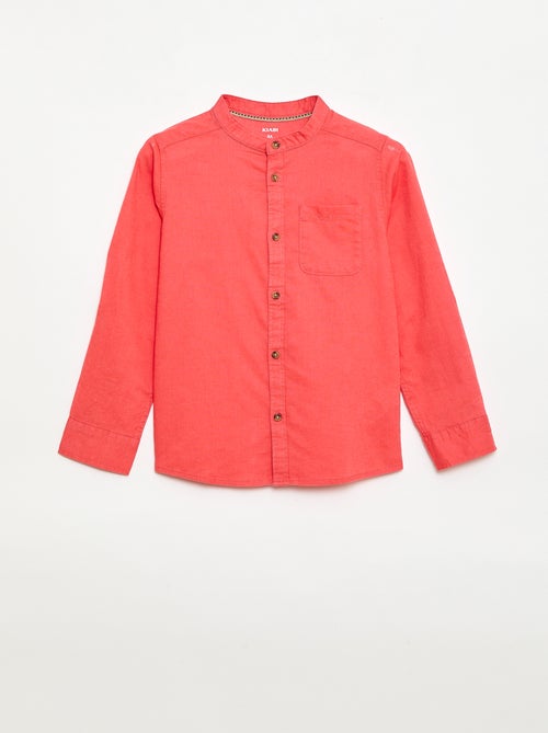 Gestreept overhemd van linnenmix - Kiabi