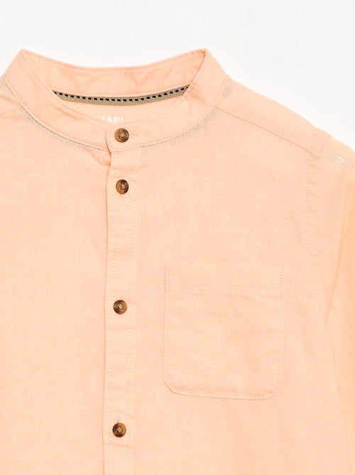 Gestreept overhemd van linnenmix - Kiabi