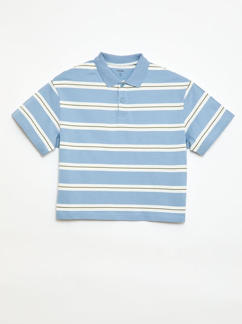 Gestreept poloshirt met korte mouwen - Kiabi