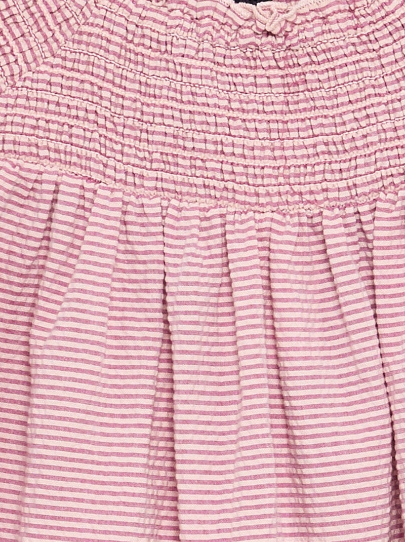 Gestreept seersucker playsuit Rose - Kiabi