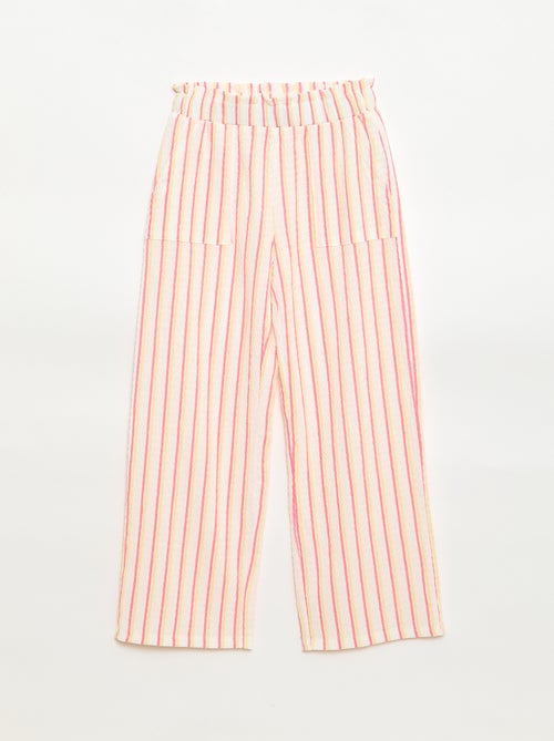 Gestreept set T-shirt + broek - 2-delig - Kiabi