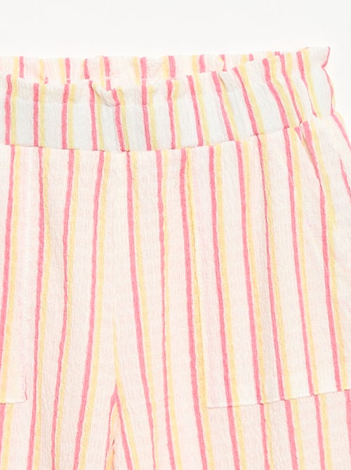 Gestreept set T-shirt + broek - 2-delig - Kiabi