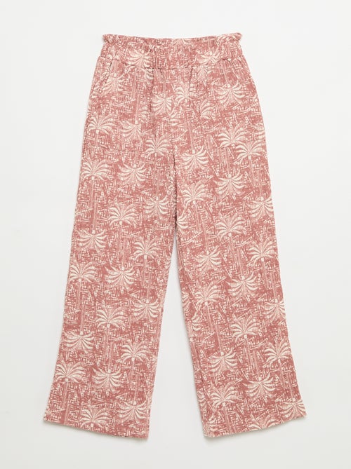 Gestreept set T-shirt + broek - 2-delig - Kiabi