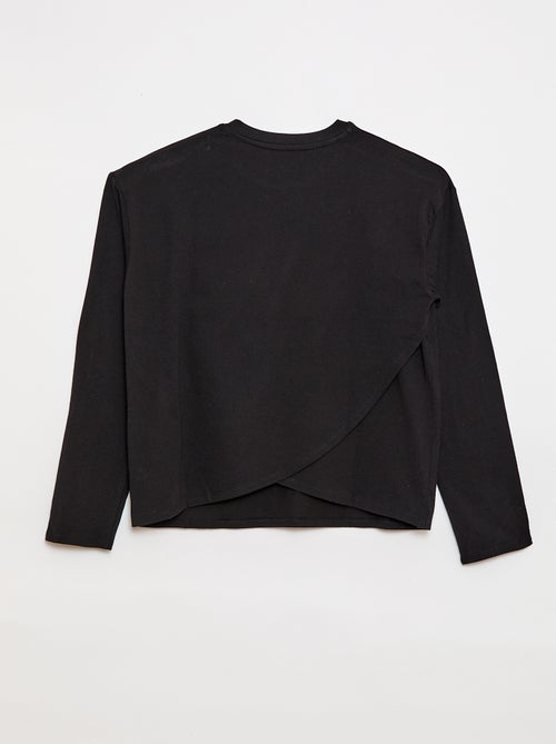 Gestreept T-shirt met klittenbandsluiting op de schouder - makkelijk aan te trekken collectie - Kiabi