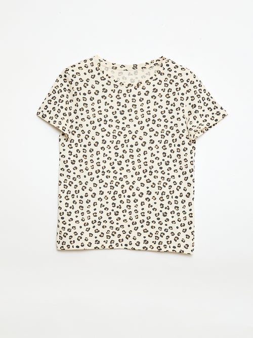 Gestreept T-shirt met korte mouwen - Kiabi