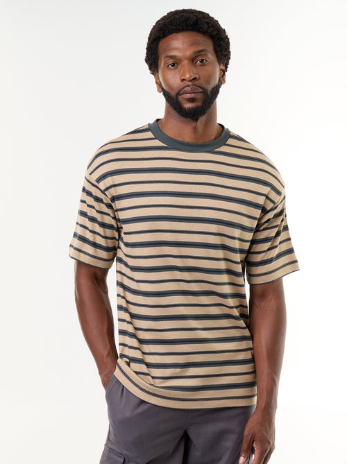 Gestreept T-shirt met korte mouwen - Kiabi