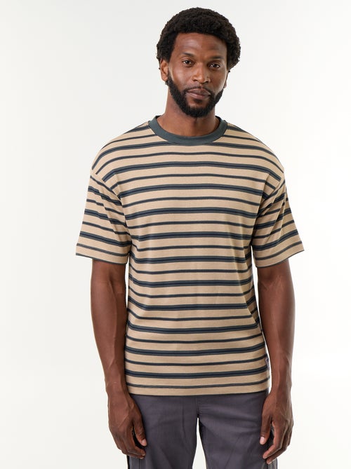 Gestreept T-shirt met korte mouwen - Kiabi