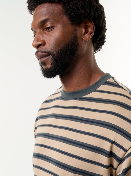 Gestreept T-shirt met korte mouwen - Kiabi