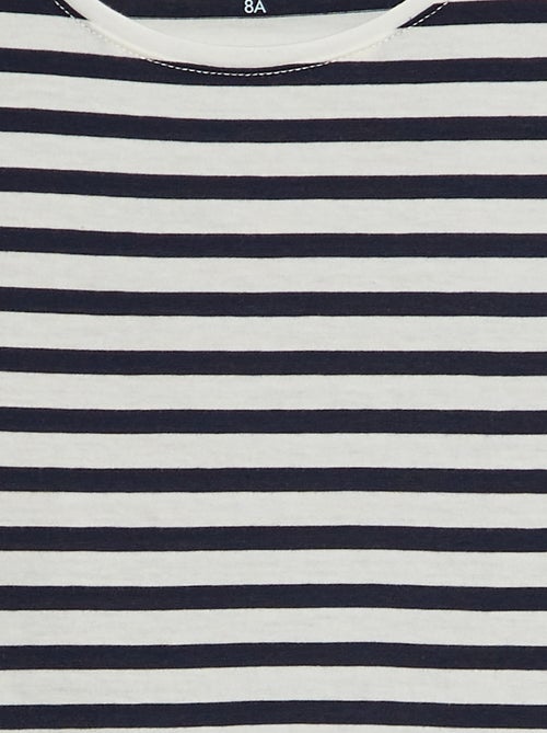 Gestreept T-shirt met korte mouwen - Kiabi
