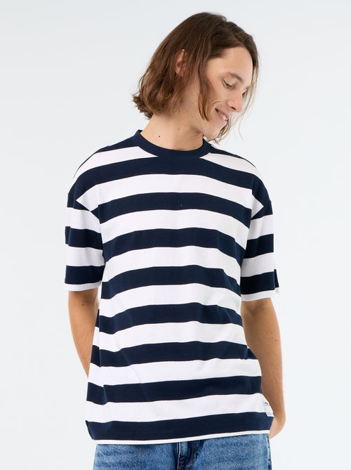 Gestreept T-shirt met korte mouwen - Kiabi