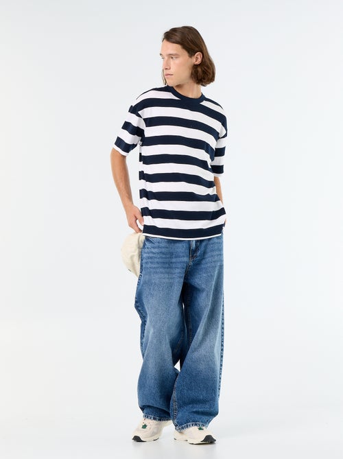 Gestreept T-shirt met korte mouwen - Kiabi