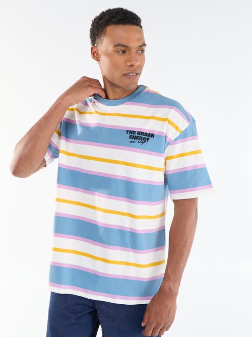 Gestreept T-shirt met korte mouwen - Kiabi