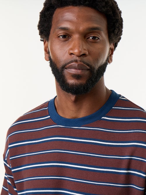 Gestreept T-shirt met korte mouwen - Kiabi