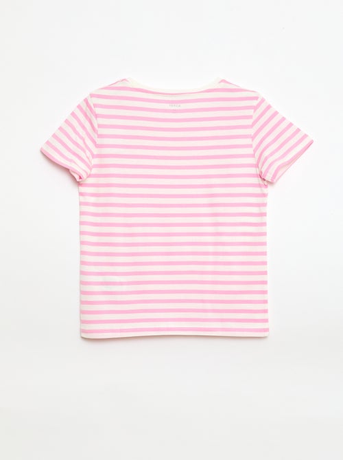 Gestreept T-shirt met korte mouwen - Kiabi