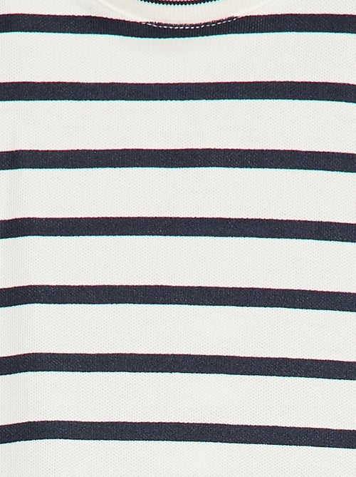 Gestreept T-shirt met korte mouwen van katoen - Kiabi