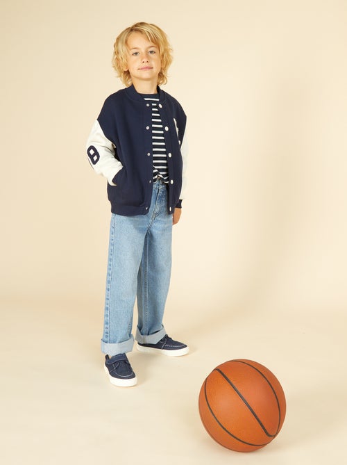 Gestreept T-shirt met lange mouw - Kiabi