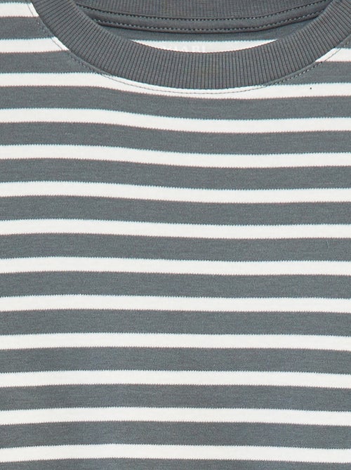 Gestreept T-shirt met lange mouw - Kiabi