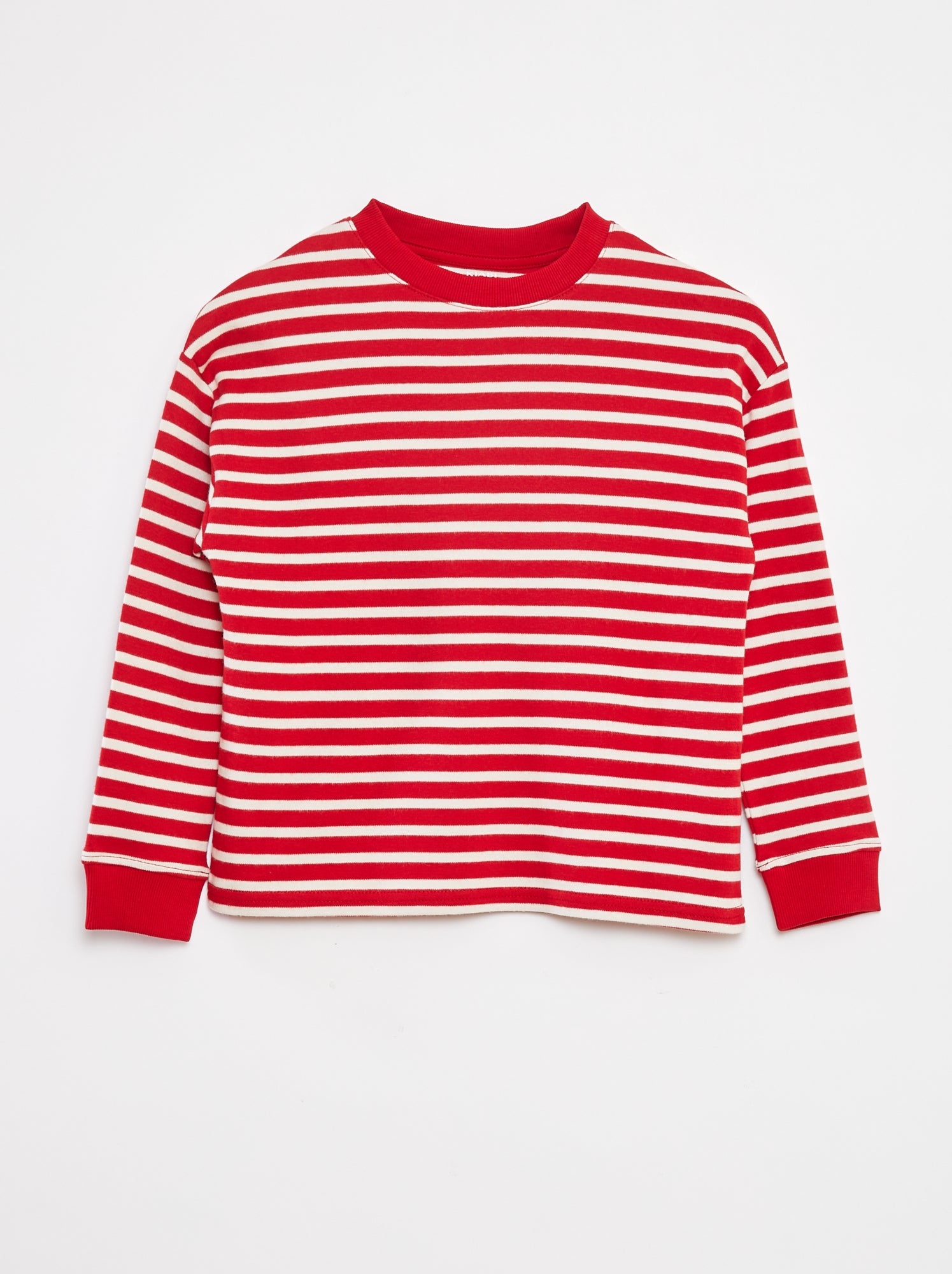 Gestreept T-shirt met lange mouw