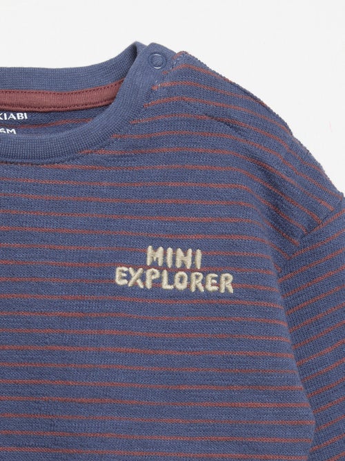Gestreept T-shirt met lange mouwen - Kiabi