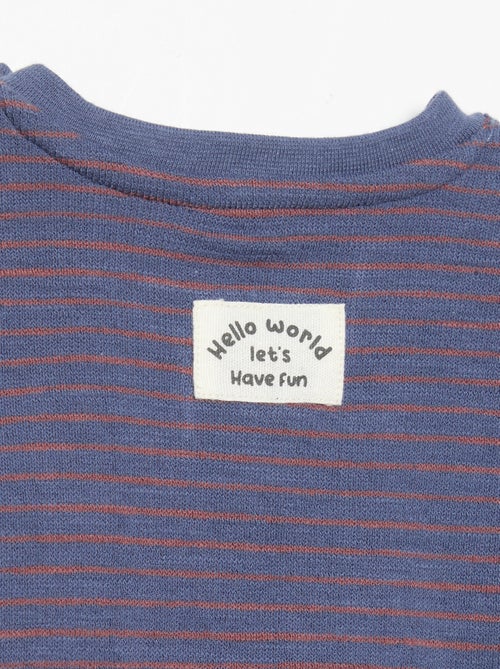 Gestreept T-shirt met lange mouwen - Kiabi