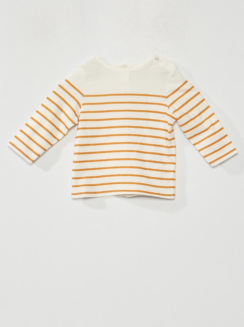 Gestreept T-shirt WIT - Kiabi