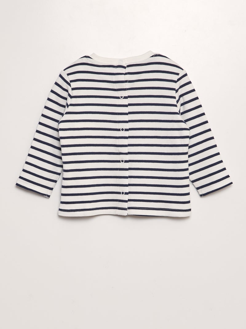 Gestreept T-shirt WIT - Kiabi