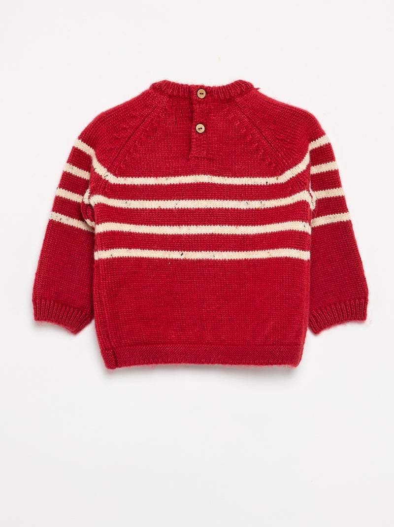 Gestreept truitje Rood - Kiabi