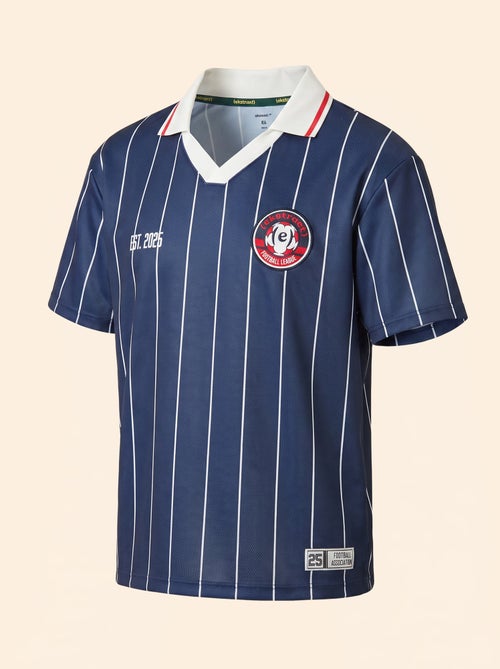 Gestreept voetbal-T-shirt met korte mouwen (Ekstract) - Kiabi