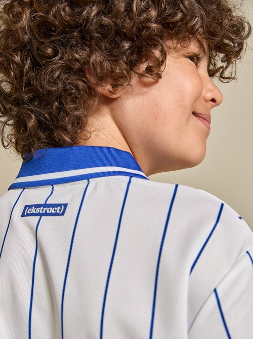 Gestreept voetbal-T-shirt met korte mouwen (Ekstract) - Kiabi Gestreept voetbal-T-shirt met korte mouwen (Ekstract) - Kiabi