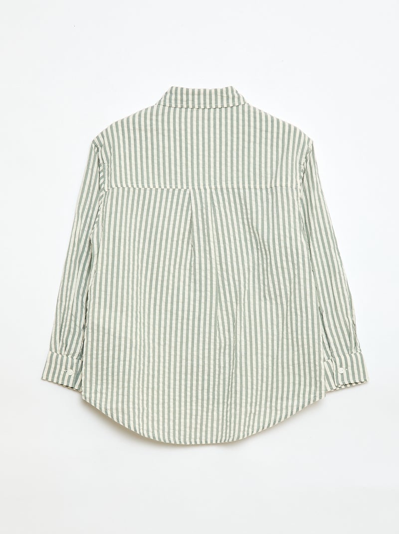 Gestreepte blouse Kaki - Kiabi