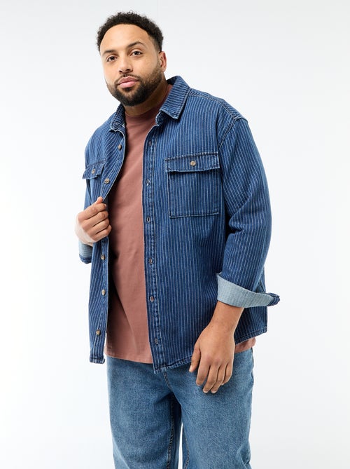 Gestreepte jeanshemd - Kiabi
