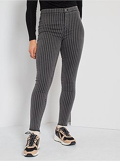Gestreepte jegging met hoge taille - Kiabi