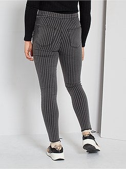 Gestreepte jegging met hoge taille - Kiabi